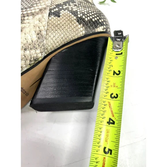 Dolce Vita Womens Snakeskin Print Leather Ankle Boots Size 9.5 Issa NEW - Picture 11 of 15